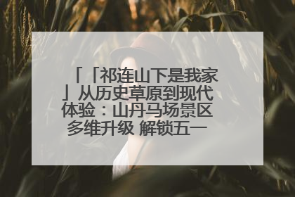 「祁连山下是我家」从历史草原到现代体验：山丹马场景区多维升级 解锁五一文旅新玩法