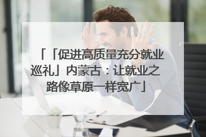 「促进高质量充分就业巡礼」内蒙古：让就业之路像草原一样宽广
