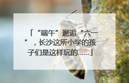 “端午”邂逅“六一”，长沙这所小学的孩子们是这样玩的……