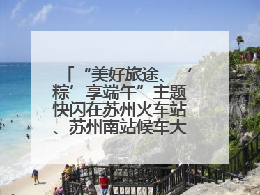“美好旅途、‘粽’享端午”主题快闪在苏州火车站、苏州南站候车大厅上演