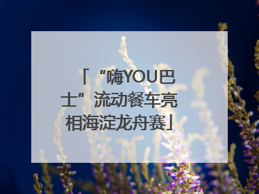 “嗨YOU巴士”流动餐车亮相海淀龙舟赛