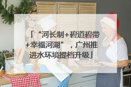 “河长制+碧道碧带+幸福河湖”，广州推进水环境提档升级