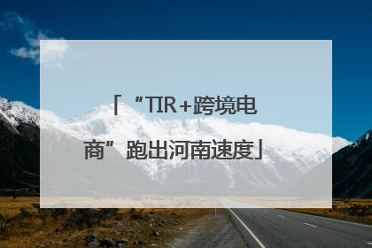 “TIR+跨境电商”跑出河南速度