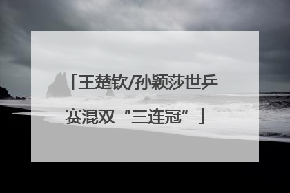 王楚钦/孙颖莎世乒赛混双“三连冠”