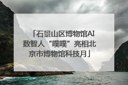 石景山区博物馆AI数智人“噗噗”亮相北京市博物馆科技月