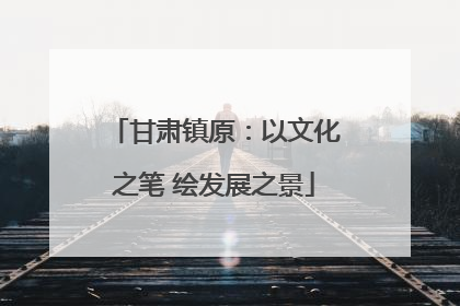 甘肃镇原：以文化之笔 绘发展之景