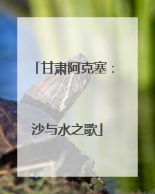 甘肃阿克塞：沙与水之歌