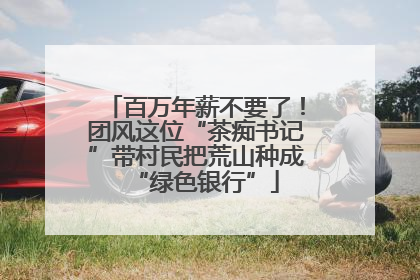 百万年薪不要了！团风这位“茶痴书记”带村民把荒山种成“绿色银行”