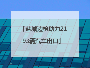 盐城边检助力2193辆汽车出口