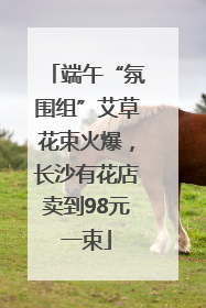 端午“氛围组”艾草花束火爆，长沙有花店卖到98元一束