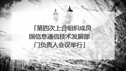 第四次上合组织成员国信息通信技术发展部门负责人会议举行