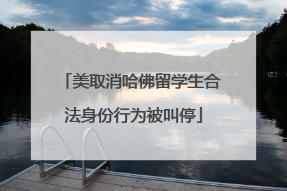 美取消哈佛留学生合法身份行为被叫停