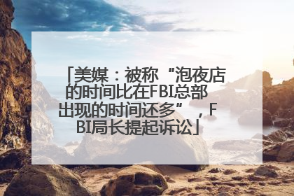 美媒：被称“泡夜店的时间比在FBI总部出现的时间还多”，FBI局长提起诉讼