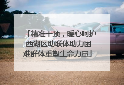 精准干预，暖心呵护 西湖区助联体助力困难群体重塑生命力量