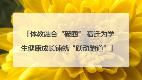体教融合“破圈” 宿迁为学生健康成长铺就“跃动跑道”