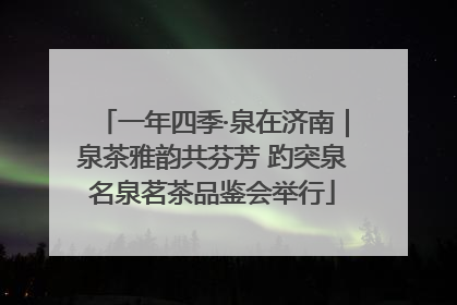 一年四季·泉在济南｜泉茶雅韵共芬芳 趵突泉名泉茗茶品鉴会举行