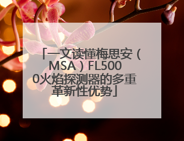 一文读懂梅思安（MSA）FL5000火焰探测器的多重革新性优势
