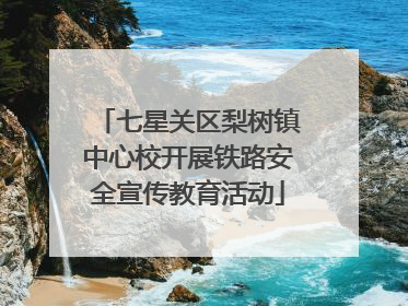 七星关区梨树镇中心校开展铁路安全宣传教育活动