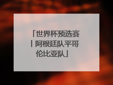 世界杯预选赛丨阿根廷队平哥伦比亚队