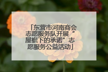 东营市河南商会志愿服务队开展“屋檐下的承诺”志愿服务公益活动