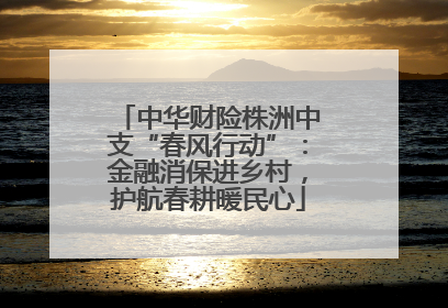 中华财险株洲中支“春风行动”：金融消保进乡村，护航春耕暖民心