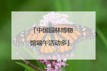 中国园林博物馆端午活动多