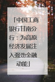 中国工商银行甘南分行：为高原经济发展注入强劲金融动能
