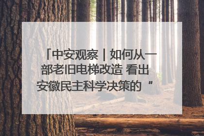 中安观察｜如何从一部老旧电梯改造 看出安徽民主科学决策的“高分秘诀”？