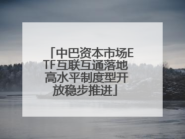 中巴资本市场ETF互联互通落地 高水平制度型开放稳步推进
