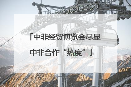 中非经贸博览会尽显中非合作“热度”