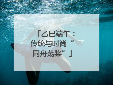 乙巳端午:传统与时尚“同舟荡桨”