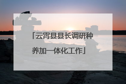 云霄县县长调研种养加一体化工作
