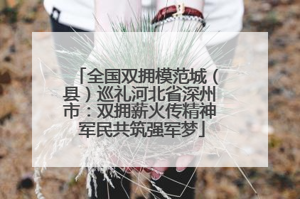 全国双拥模范城（县）巡礼河北省深州市：双拥薪火传精神 军民共筑强军梦