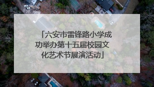 六安市雷锋路小学成功举办第十五届校园文化艺术节展演活动