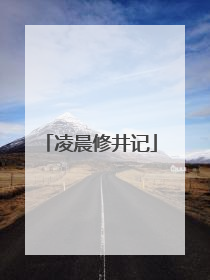 凌晨修井记