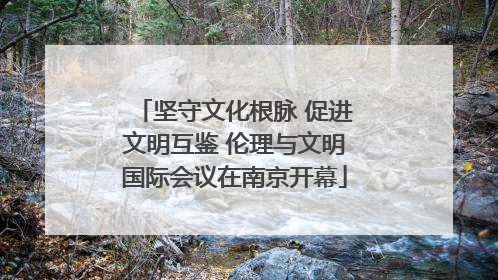 坚守文化根脉 促进文明互鉴 伦理与文明国际会议在南京开幕