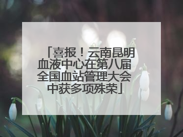 喜报！云南昆明血液中心在第八届全国血站管理大会中获多项殊荣