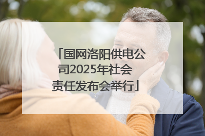 国网洛阳供电公司2025年社会责任发布会举行