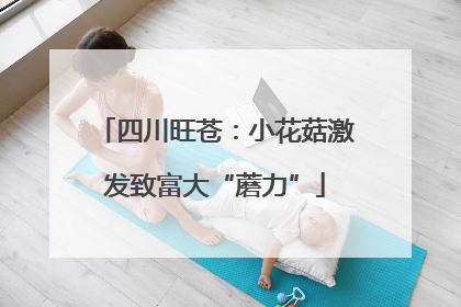 四川旺苍：小花菇激发致富大“蘑力”