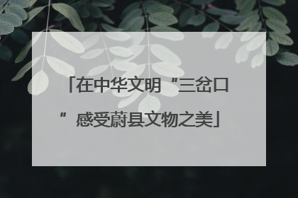 在中华文明“三岔口”感受蔚县文物之美