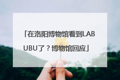 在洛阳博物馆看到LABUBU了？博物馆回应