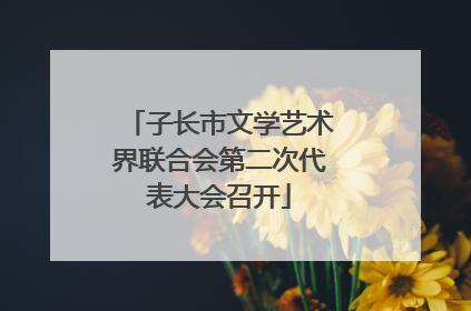 子长市文学艺术界联合会第二次代表大会召开