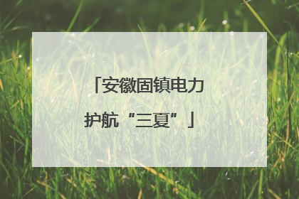 安徽固镇电力护航“三夏”