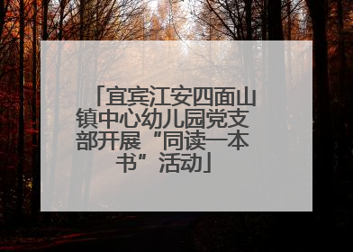 宜宾江安四面山镇中心幼儿园党支部开展“同读一本书”活动