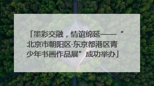 墨彩交融，情谊绵延——“北京市朝阳区·东京都港区青少年书画作品展”成功举办