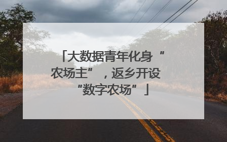 大数据青年化身“农场主”，返乡开设“数字农场”