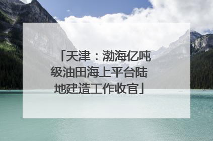 天津：渤海亿吨级油田海上平台陆地建造工作收官