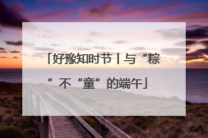 好豫知时节丨与“粽”不“童”的端午