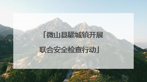 微山县驩城镇开展联合安全检查行动