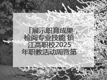 展示职育成果，检阅专业技能 镇江高职校2025年职教活动周暨第八届技能节开幕